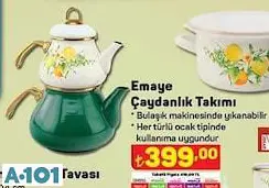 VERDA EMAYE ÇAYDANLIK TAKIMI VERDA EMAYE ÇAYDANLIK TAKIMI